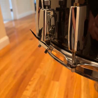 Pearl CS1450 Chad Smith Signature 14x5" Steel Snare Drum 2010s - Black Nickel image 3