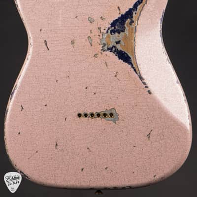 Fender Custom Shop Limited Edition Hotshot Stratocaster Heavy Relic - Aged Shell Pink Sparkle over Aged Purple Sparkle/Fender Custom Shop Event Instrument image 4