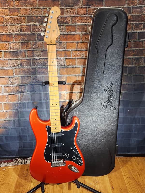 Fender 2001 American Standard Stratocaster Chrome Red w/ OHSC & Bartolini Loaded Pickguard image 1