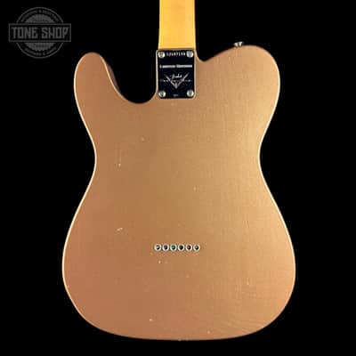 Used 2020 Fender Custom Shop Limited 1968 Thinline Telecaster Firemist Gold Metallic w/case TSU24939 image 7