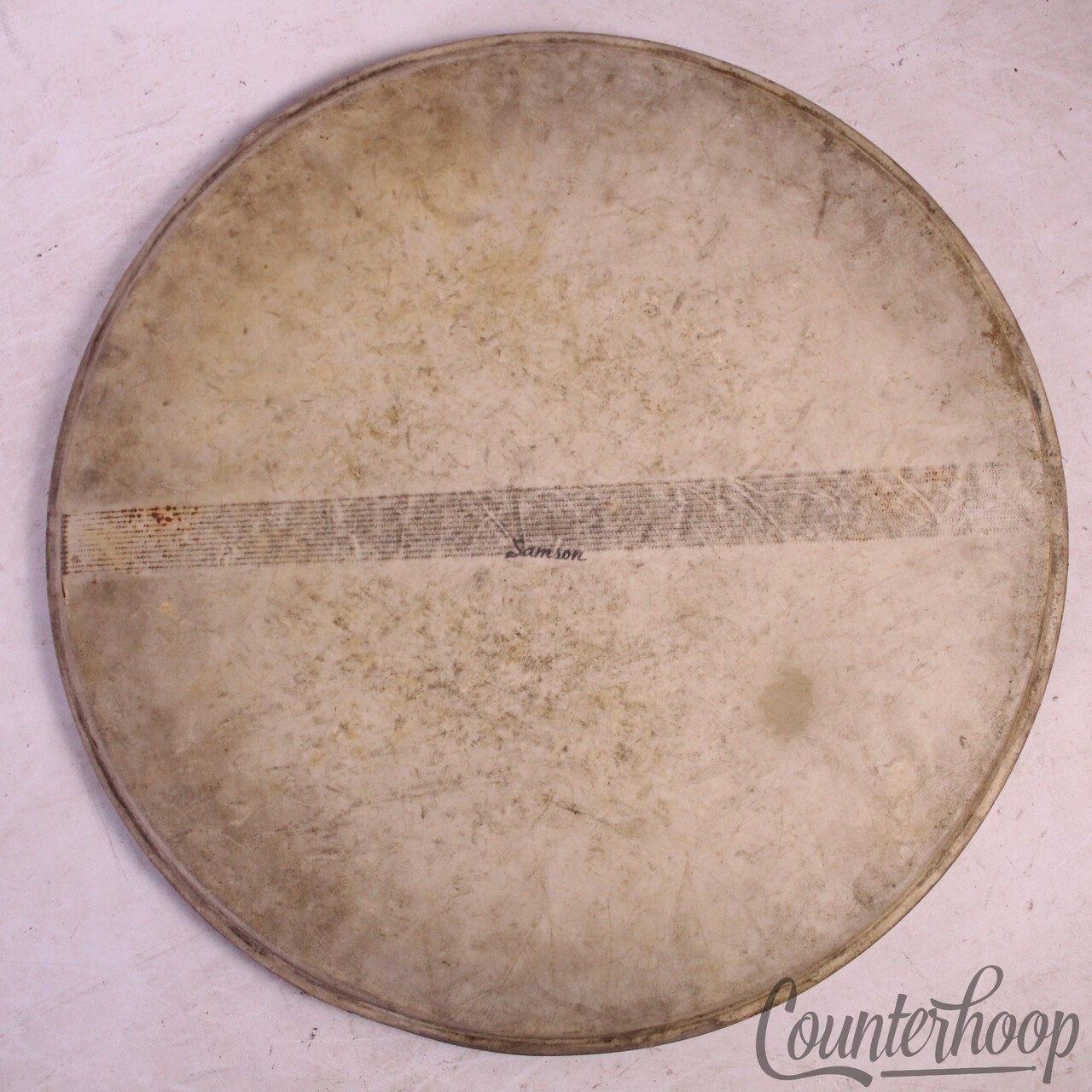 Ludwig/Samson Snare/Tom 14" Calf Skin Drum Resonant Head Vintage 30s Maple Hoop — main photograph