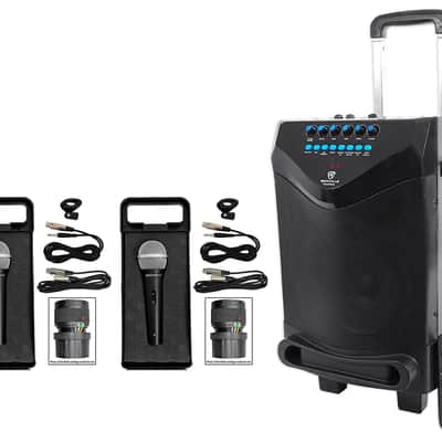 Rockville 8" Portable YouTube Bluetooth Karaoke Machine/System+(3) Microphones image 1