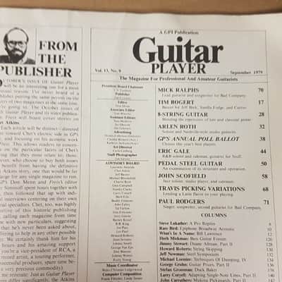 1979 Guitar Player Magazine / Mick Ralphs image 5