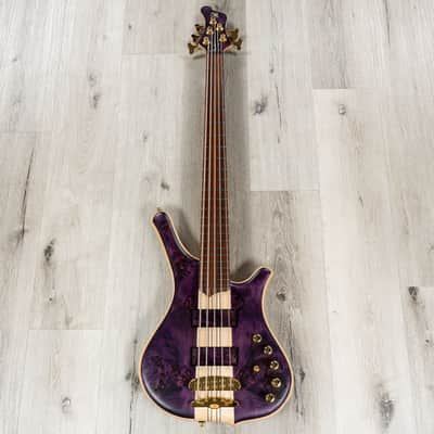 Mayones Comodous MDi 5 Mohini Dey Signature 5-String Bass, Raw Trans Purple image 3