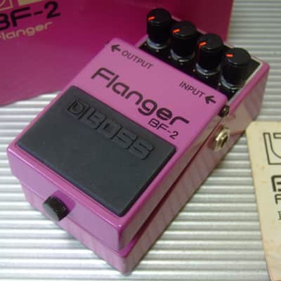 MINT 1981 Boss BF-2 Flanger w/ Original Box & Manual / MIJ Made in Japan (Black Label) image 1