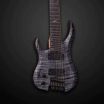 Legator N8FSSL Ghost 8 String Electric Guitar Left Hand - Black Flame (N8FSSL-BLK) image 2