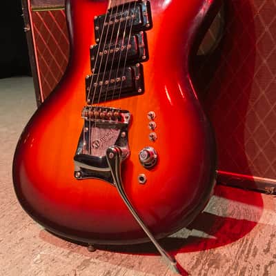 Mosrite VIII 1984 - Red burst/ Sunburst. image 2