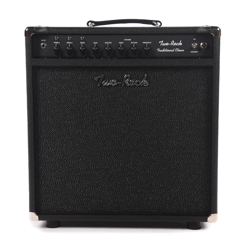 Two Rock Traditional Clean 100/50W 1x12 Combo w/ Black Bronco Tolex & Black Sparkle Matrix Cloth Pre-Order image 1