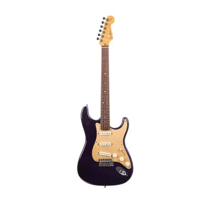 2005 Fender Custom Shop Custom Classic Player V Neck Stratocaster Electric Guitar, Midnight Blue, CZ5XXXX image 1