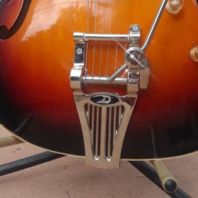 1966 Guild T100 Semi-Hollow Guitar-Duesenberg B-7 Bigsby -McNelly Charlie Christian PUs-HSC- VIDEO image 6