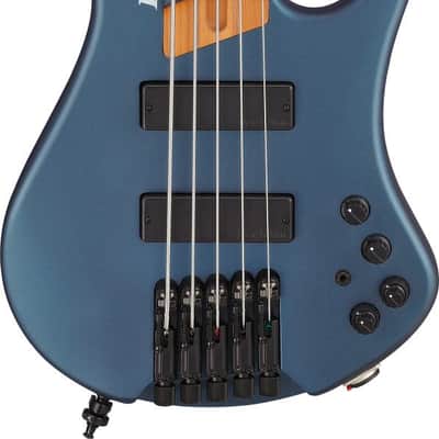 Ibanez EHB1005F-AOM Bass Workshop EHB Electric Bass 5-String Fretless - Arctic Ocean Matte image 10