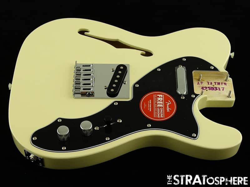 Fender Squier Affinity Telecaster Thinline LOADED BODY, Tele Olympic White image 1