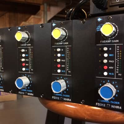 CAPI Heider FD312 Preamps x 4 in API VPR 10 Slot Rack image 3