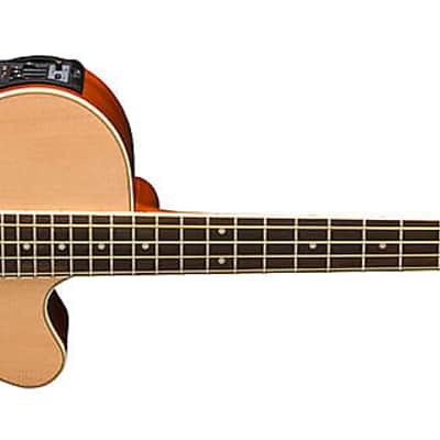 Washburn AB5K Spruce Top Mahogany Neck 4-String Acoustic Bass Guitar w/Gig Bag image 4