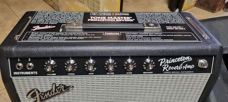 Fender Tone Master Princeton Reverb 12-Watt 1x10" Guitar Combo 2022 - Present - Black image 1