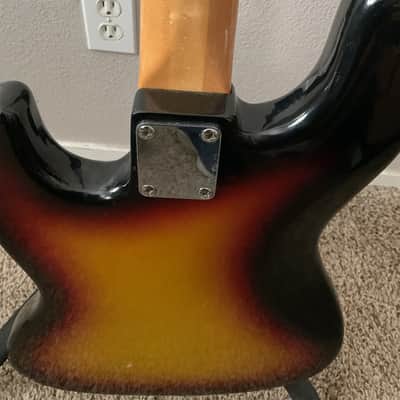 El Degas Jazz Bass 1970/1980's, Sunburst, HH Mini Humbuckers image 12