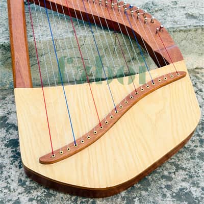 22 String Lute Harp – Portable Celtic Lyre Harp Handmade Folk Instrument - US Duty Free image 4