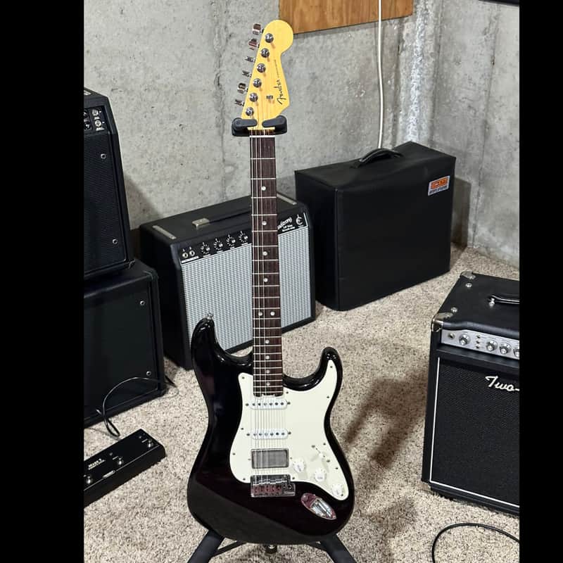 Fender American Elite Stratocaster HSS Shawbucker with Rosewood Fretboard 2016 - 2019 - Mystic Black image 1