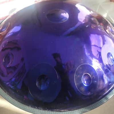 Handpan - D kurd Tuning 2024s - purple mistic reflection image 5