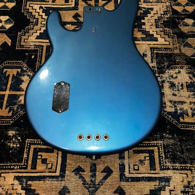 1977 Musicman Stingray Bass Body Refinished Blue Husk image 2
