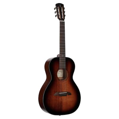 Alvarez AP66SHB Parlor Acoustic Guitar, Shadowburst image 2