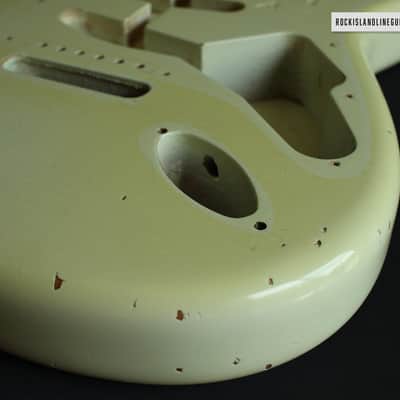 Fender Custom Shop 1960 Stratocaster Body - 2001 Relic Aged Olympic White image 7