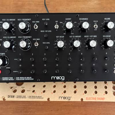 Moog DFAM Drummer From Another Mother Semi-Modular Analog Percussion Synthesizer 2018 - Present - Black/Wood image 2