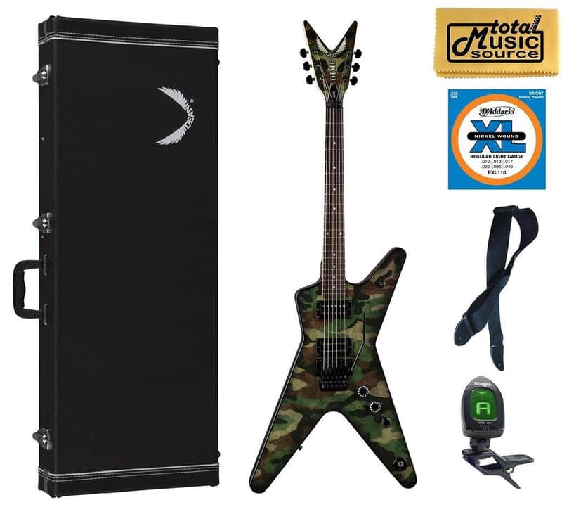 Dean DimeBag Camo ML Electric Guitar, DB CAMO F, Case Bundle | Reverb