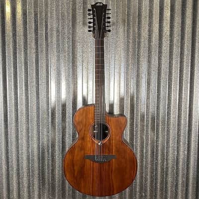 LAG Guitars SAUVAGE-J12CE Natural Jumbo 12 String Acoustic Electric Guitar & Bag #1768 image 2