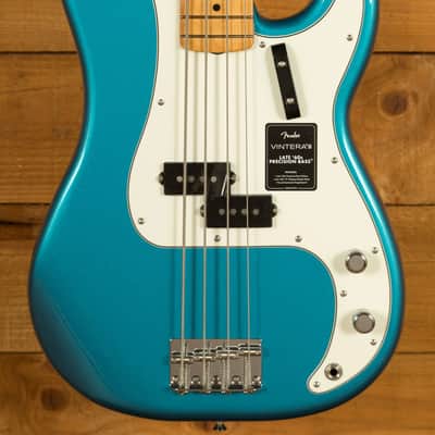 Fender Vintera III Late '60s Precision Bass - Maple - Lake Placid Blue image 1