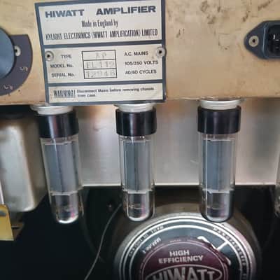 Hiwatt Hylight custom 100 FL112 Combo + Hylight SE4122 4*12cab 1978 image 7