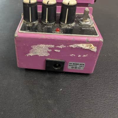 Boss BF-2 Flanger 1990's - Purple - Yellow/orange label image 5