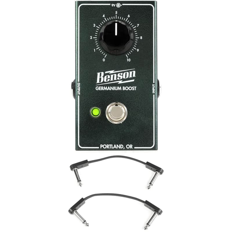Benson Amps Germanium Boost Effects Pedal with EBS Patch Cables image 1