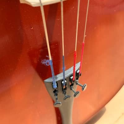 Artisan Strings  Marcato Model 100 3/4 Cello 2006 SN: 4261 Repairable Hairline Crack in the Body image 11