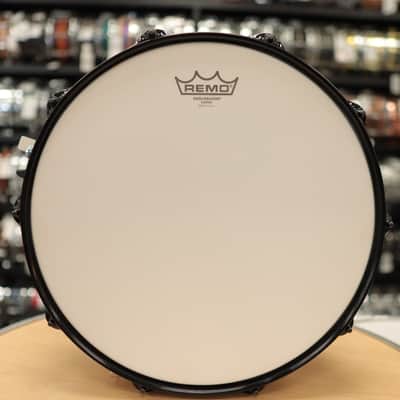 Pork Pie 7x14" Maple/Bubinga Snare Drum (Bubinga Hi-Gloss with Black Hardware) #2 image 8