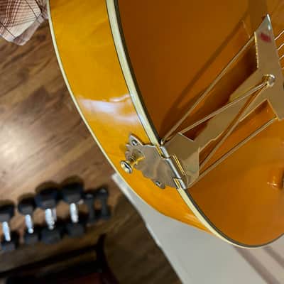 Subway Guitars Fatdog 17" Lowell  - Blonde ES-5 image 8