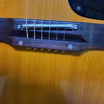Vintage 1969 Norma WG-65 Dreadnought Adjustable Bridge Acoustic Guitar Pro Setup Original Soft Shell Case image 4
