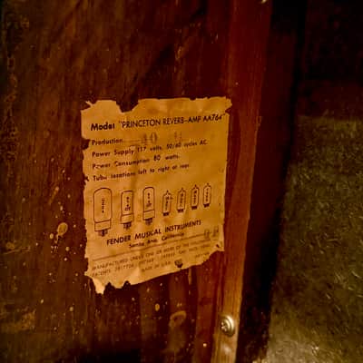 Fender Princeton Reverb 1967 - Black Panel image 11