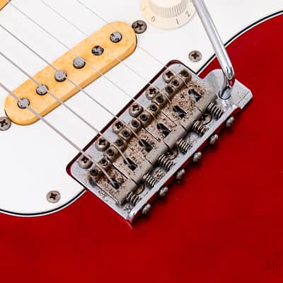 1991 Fender Order Made Stratocaster '62 Vintage Reissue Candy Apple Red + Headstock, Japan MIJ Fujigen image 8