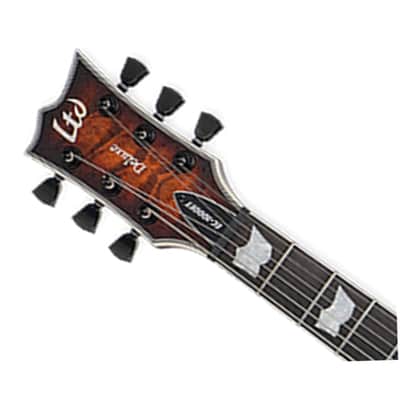 ESP LTD EC-1000 Evertune Electric Guitar - Dark Brown Sunburst image 4