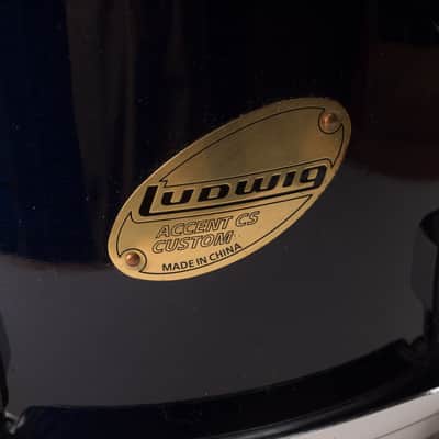 Ludwig Accent Custom CS Rack Tom 12x8 2000s - Blue image 6