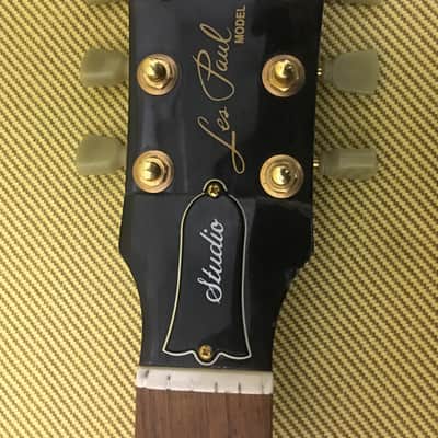 Genuine Gibson Les Paul Studio Neck w/ Broken Headstock & Good Gibson Deluxe Gold Tuners image 5