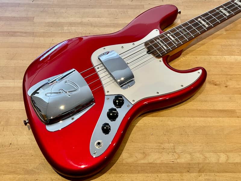 Fender  50th Limited Anniversary Jazz Bass CAR 2010 - Candy Apple Red + Case image 1