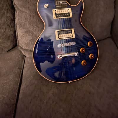 Warmoth Single Cut 2008 Transparent Blue image 2