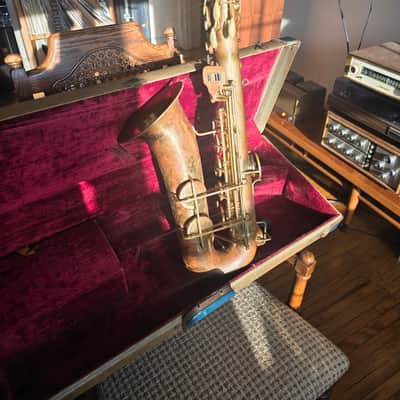 Benetone Tenor Saxophone w/ Original Case Serviced 1950s 1960s image 11