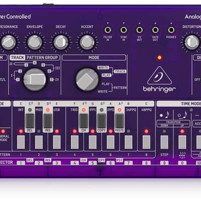 Behringer TD-3-GP Analog Bass Line Synthesizer - Purple image 3