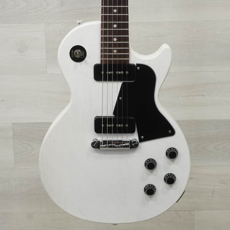 Used Gibson Les Paul Special Tribute P90 Electric Guitar White image 1