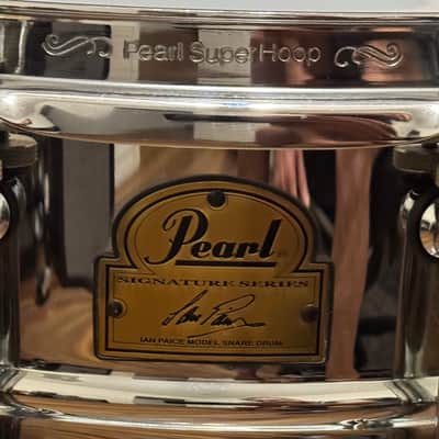 Pearl IP1465 Ian Paice Signature 14x6.5" Stainless Steel Snare Drum 2010s - Chrome Over Steel image 4