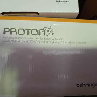 Behringer Proton Desktop Semi-Modular Synthesizer 2024 - Present - Blue with Wood Sides image 2