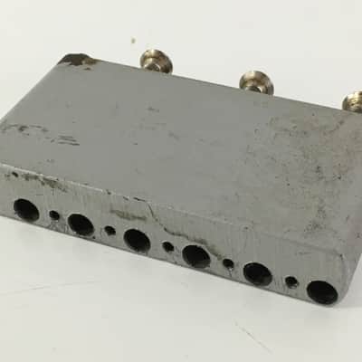 Rare Fender Japan LEFTY Strat Trem Block 1987 Aged Chrome Steel Parts Repair No Threads image 7